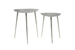 Grey Aluminum Accent Table Set Of 2 13 Grey Aluminum Accent Table Set Of 2 -Living Room Furniture Shop 293133 grey multi media accent table back 82