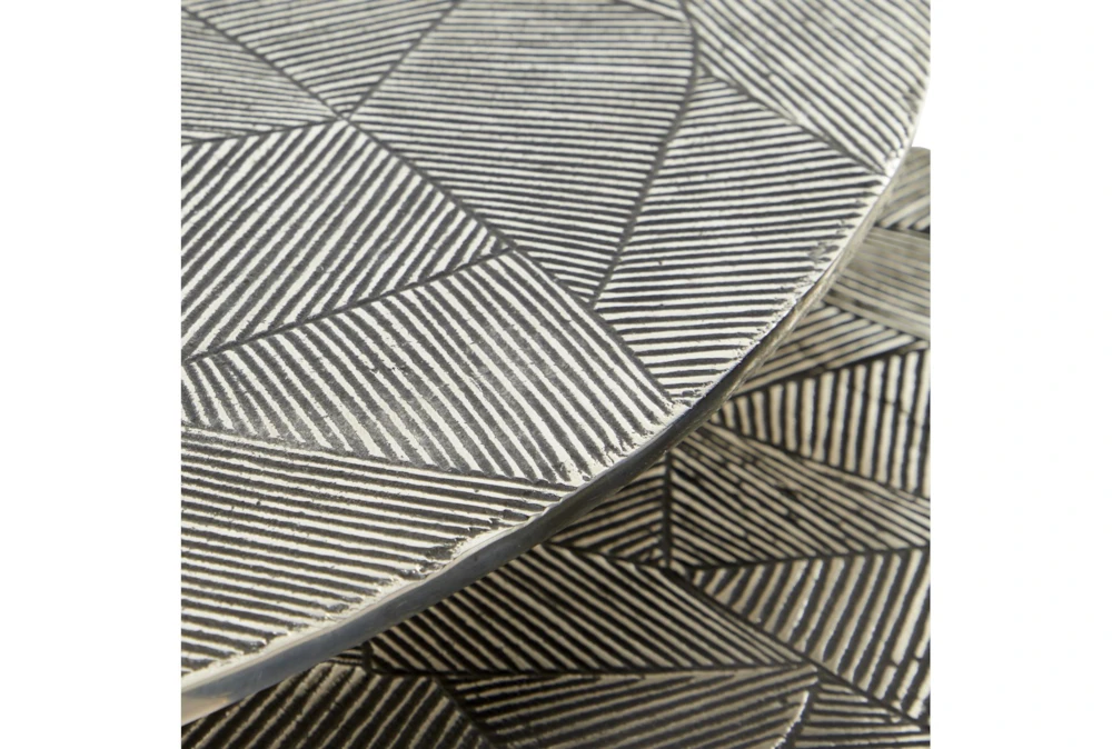 Grey Aluminum Accent Table Set Of 2 5 Grey Aluminum Accent Table Set Of 2 - Image 5