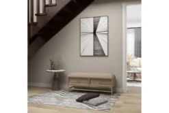 43X19 Beige Linen Storage Bench 30 43X19 Beige Linen Storage Bench -Living Room Furniture Shop 293304 beige linen bench room 94