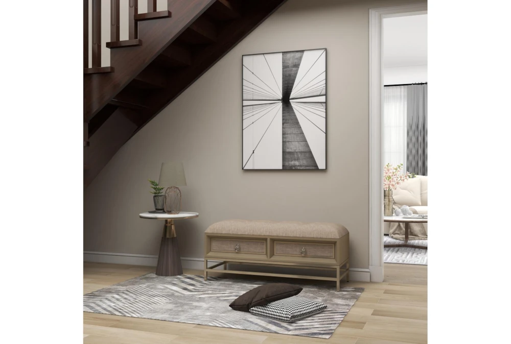 43X19 Beige Linen Storage Bench 15 43X19 Beige Linen Storage Bench - Image 15