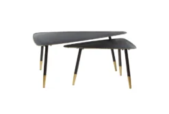 Lulu 2 Piece Triangle Nesting Coffee Table Set