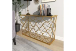 49X31 Gold Iron Console Table -Living Room Furniture Shop 293356 gold metal sofa table room 89