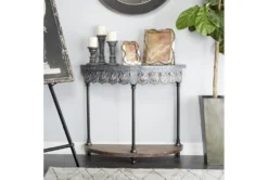 36X32 Grey Iron Console Table -Living Room Furniture Shop 293392 grey multi media sofa table room 86