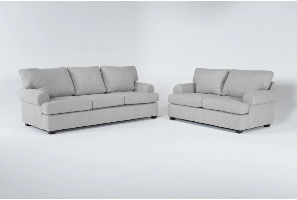 Hampstead Dove 2 Piece Sofa & Loveseat Set 1 Hampstead Dove 2 Piece Sofa & Loveseat Set