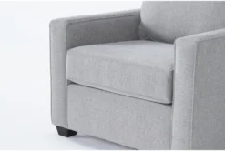 Mathers Oyster Chair -Living Room Furniture Shop 294381 grey fabric chair detail 44