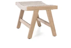 Delano Brown Outdoor Ottoman -Living Room Furniture Shop 294568 beige polyester chair and ottoman set detail 44