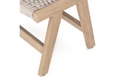 Delano Brown Outdoor Ottoman -Living Room Furniture Shop 294568 beige polyester chair and ottoman set detail 45