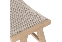 Delano Brown Outdoor Ottoman -Living Room Furniture Shop 294568 beige polyester chair and ottoman set detail 46