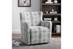 Swinley Diamond Print Swivel Accent Chair -Living Room Furniture Shop 296314 multicolor chenille swivel room 85