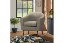Heaton Beige Accent Chair -Living Room Furniture Shop 296334 beige fabric accent chair room 86