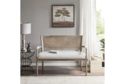 Pemberley 47" Settee -Living Room Furniture Shop 296434 natural wood settee room 85