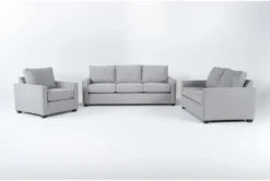 Mathers Oyster 3 Piece Sofa, Loveseat & Chair Set