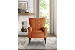 Magdala Orange Accent Chair 14 Magdala Orange Accent Chair -Living Room Furniture Shop 296932 orange velvet accent chair room 85