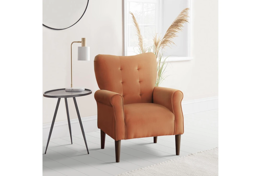 Magdala Orange Accent Chair 8 Magdala Orange Accent Chair - Image 8