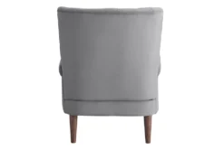 Abram Grey Accent Chair -Living Room Furniture Shop 296935 grey velvet accent chair back 82
