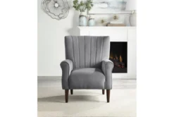 Abram Grey Accent Chair -Living Room Furniture Shop 296935 grey velvet accent chair room 85