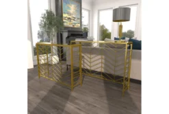 Gold Iron Console Table Set Of 2 -Living Room Furniture Shop 296946 gold metal sofa table room 92