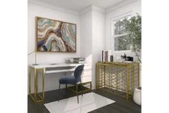 Gold Iron Console Table Set Of 2 -Living Room Furniture Shop 296946 gold metal sofa table room 94