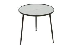 24X23 Black Iron Accent Table -Living Room Furniture Shop 296953 black multi media accent table material 76