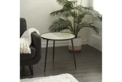 24X23 Black Iron Accent Table -Living Room Furniture Shop 296953 black multi media accent table room 85