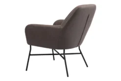 Halstead Brown Faux Leather Accent Chair -Living Room Furniture Shop 297542 brown polyester accent chair detail 55