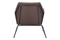 Rayes Brown Faux Leather Accent Chair -Living Room Furniture Shop 297546 brown polyurethane accent chair detail 46