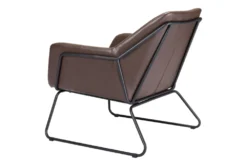 Rayes Brown Faux Leather Accent Chair -Living Room Furniture Shop 297546 brown polyurethane accent chair detail 55