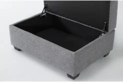 Hampstead Graphite Storage Ottoman -Living Room Furniture Shop 299041 grey fabric ottoman detail 45