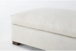 Magnolia Home Walden II 48" Ottoman By Joanna Gaines -Living Room Furniture Shop 299096 beige fabric ottoman detail 44
