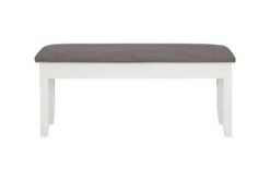 Morgan Taupe 44" Dining Storage Bench -Living Room Furniture Shop 299705 white wood dining bench back 83