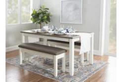 Morgan Taupe 44" Dining Storage Bench -Living Room Furniture Shop 299705 white wood dining bench room 86 1