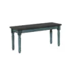 Davis Teal 40" Dining Bench
