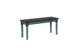 Davis Teal 40" Dining Bench