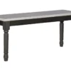 Davis Grey 40" Dining Bench