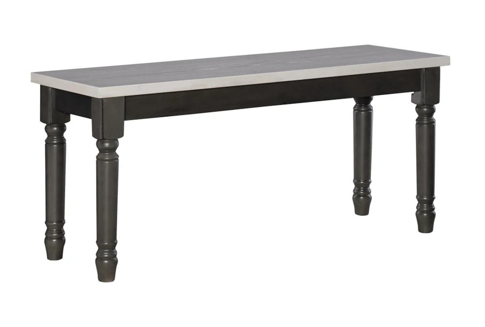 Davis Grey 40" Dining Bench 1 Davis Grey 40" Dining Bench