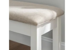 Morgan Brown 44" Dining Storage Bench -Living Room Furniture Shop 299750 brown wood dining bench detail 45