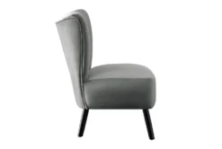 Calista Grey Accent Chair -Living Room Furniture Shop 299941 grey fabric chair side 45