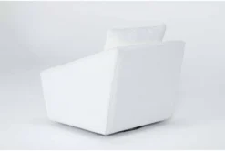 Cypress III Chenille 32" Foam White Swivel Accent Chair 12 Cypress III Chenille 32" Foam White Swivel Accent Chair -Living Room Furniture Shop 299967 white fabric accent chair box 63