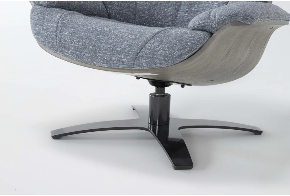 Raiden Blue Reclining Swivel Chair 9 Raiden Blue Reclining Swivel Chair - Image 9