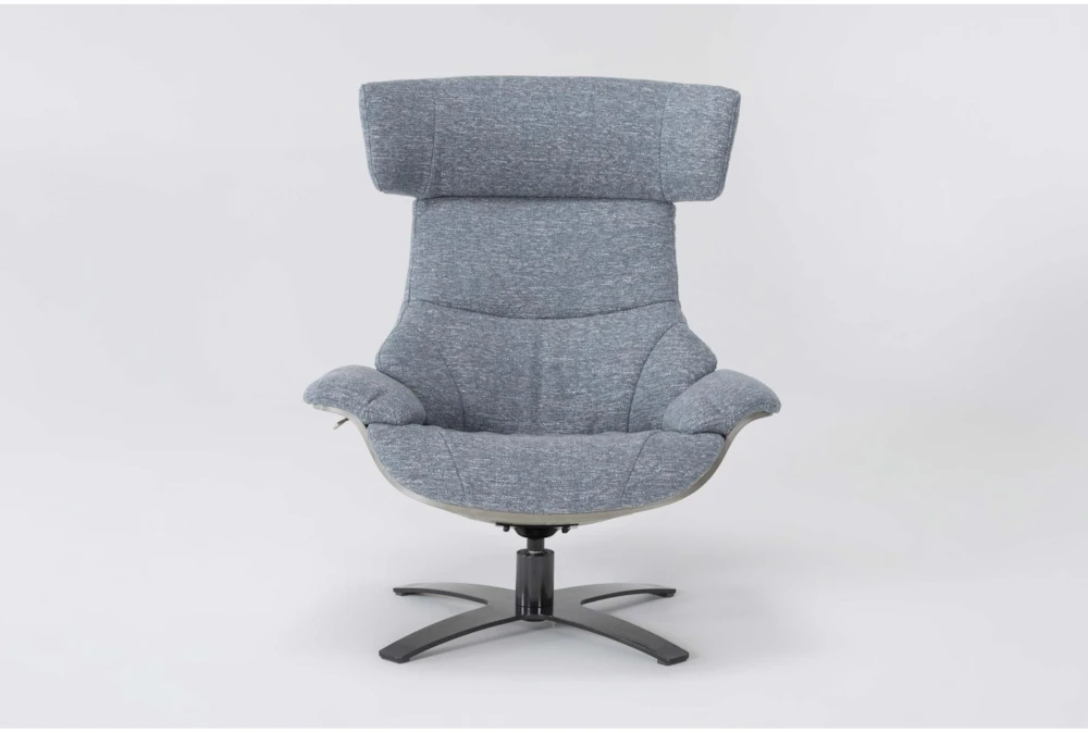 Raiden Blue Reclining Swivel Chair 2 Raiden Blue Reclining Swivel Chair - Image 2