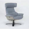 Raiden Blue Reclining Swivel Chair