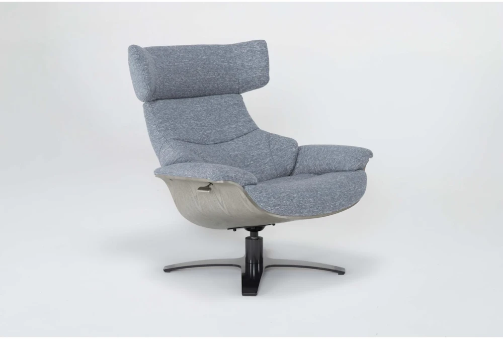 Raiden Blue Reclining Swivel Chair 3 Raiden Blue Reclining Swivel Chair - Image 3