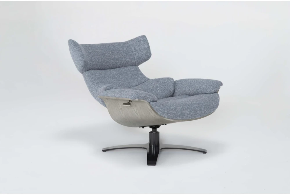 Raiden Blue Reclining Swivel Chair 4 Raiden Blue Reclining Swivel Chair - Image 4
