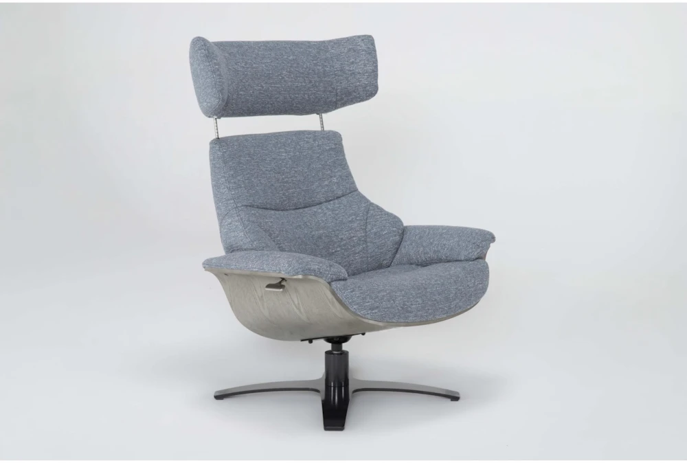 Raiden Blue Reclining Swivel Chair 5 Raiden Blue Reclining Swivel Chair - Image 5