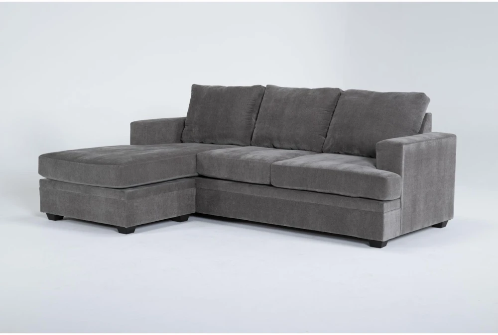 Bonaterra Charcoal 97" Queen Sleeper Sofa With Reversible Chaise 2 Bonaterra Charcoal 97" Queen Sleeper Sofa With Reversible Chaise - Image 2