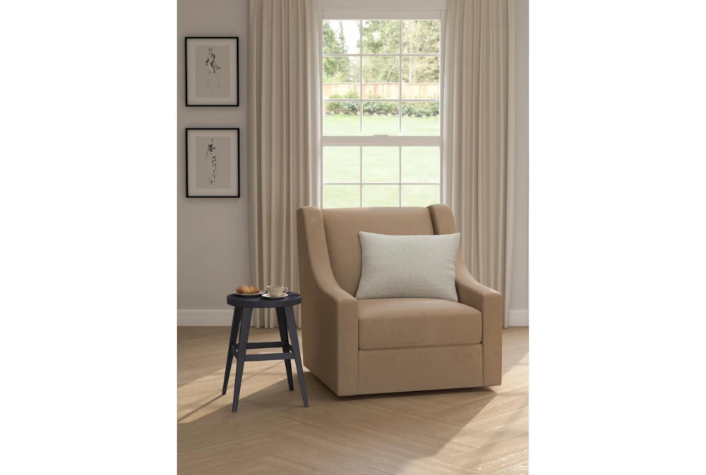 Ashland Micro Suede Ren Camel 32" Accent Chair 7 Ashland Micro Suede Ren Camel 32" Accent Chair - Image 7