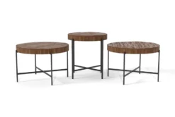 Dunkin 3 Piece 28" Coffee Table Set