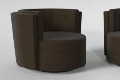 Quinton II Accent Chair Set Of 2 -Living Room Furniture Shop 300941 brown fabric chair detail 45