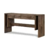 Double Alter Style Oak Veneer Console