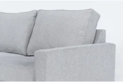 Mathers Oyster 125" 2 Piece Sectional With Right Arm Facing Queen Sleeper Sofa,Left Arm Facing Corner Chaise & Storage Ottoman -Living Room Furniture Shop 301514 grey fabric living room set detail 46